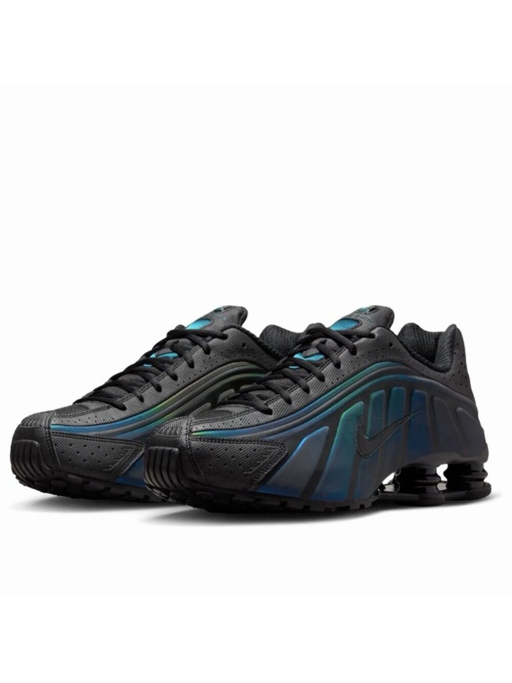 Nike Shox R4 SE Black Blue Reflective Men’s Sizes